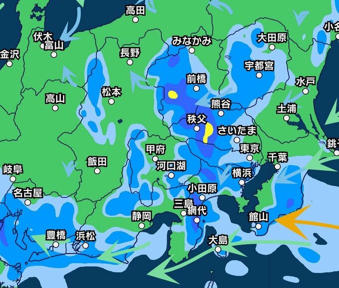 【気象情報】関東甲信　「警報級の大雨」の可能性　今夜（13日）遅くにかけ大気の状態が非常に不安定に　関東北部・関東南部100ミリ　甲信60ミリ（～14日午前6時・多い所）（13日午前5時30分・気象庁発表）|TBS NEWS DIG