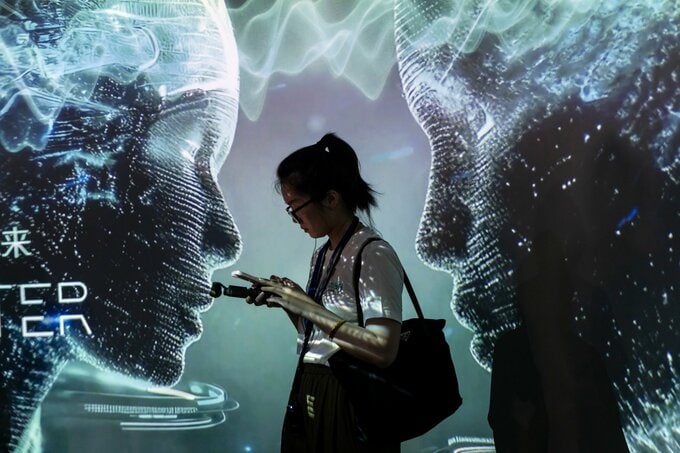 中国・インド株、AI競争で出遅れ－上位企業の時価総額シェア低下