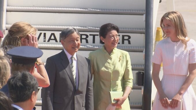 【速報】天皇皇后両陛下 ベルギーに到着　皇太子エリザベート王女が笑顔で出迎え　戦闘機F16が並走飛行のエスコートも|TBS NEWS DIG