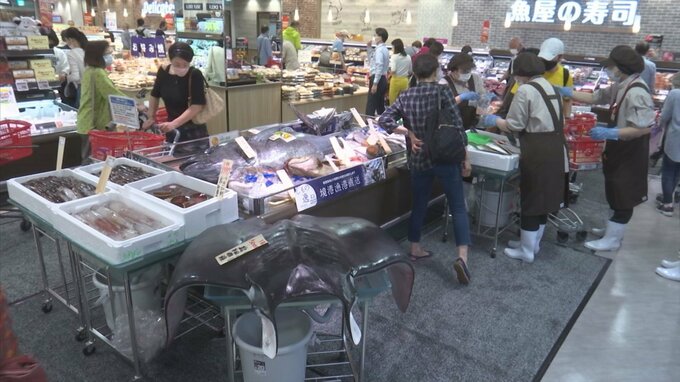 巨大「マンタ」スーパーの鮮魚コーナーで発見　1尾5万円(税込)　|　BSSニュース | BSS山陰放送