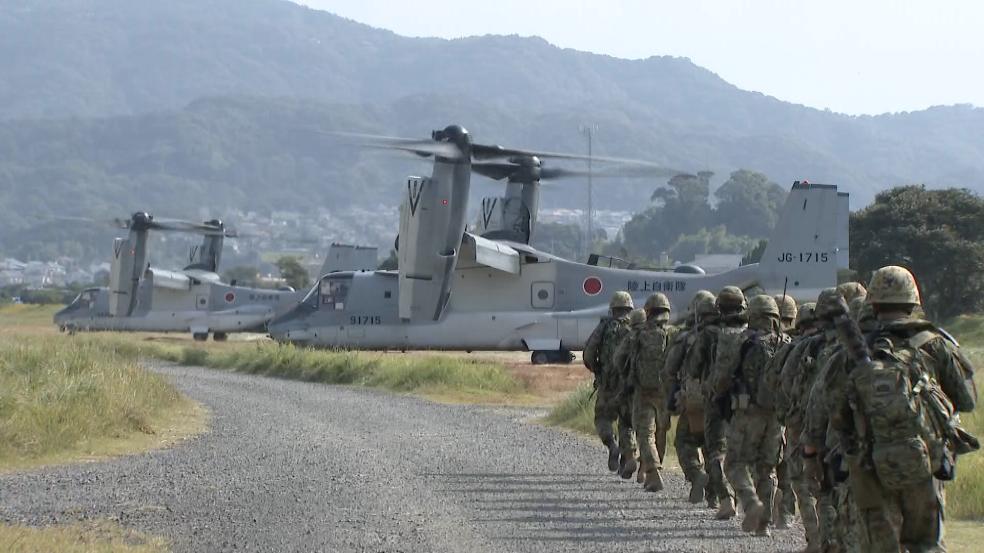 オスプレイ 離島の防衛を想定し輸送訓練 長崎で実施 水陸機動団が参加