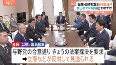 「企業・団体献金」の扱いをめぐり 衆院・特別委員会は法案採決を見送り “結論の先送り”決定| TBS CROSS DIG with Bloomberg