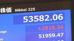 日経平均　午後も一段高　一時2500円以上値上がり　アメリカの“イラン攻撃撤退”期待で　トランプ大統領はあす国民向け演説へ|TBS NEWS DIG