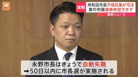 大阪・岸和田市の永野耕平市長に2度目の不信任決議案可決 妻の市議は議事参加できず|TBS NEWS DIG