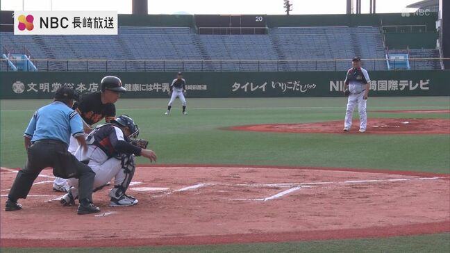 還暦野球大会開催　長崎県内8チーム193人参加 「転んでもタダでは起きない精神」でプレー|TBS NEWS DIG