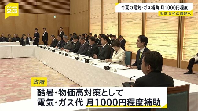 政府が電気・ガス代を月1000円程度補助　酷暑や物価高への支援策|TBS NEWS DIG