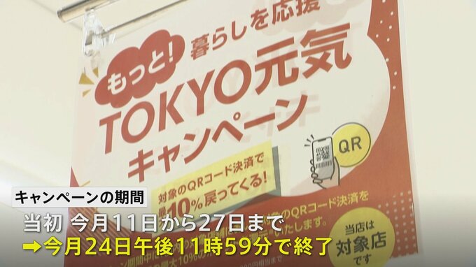 東京都のQR決済ポイント還元　予定を前倒しして今月24日に終了|TBS NEWS DIG