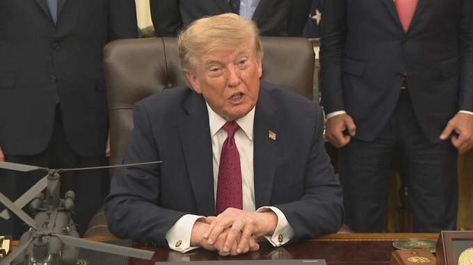 トランプ大統領　イランへのさらなる攻撃「状況を見る」　攻撃の応酬の激化が懸念される中で