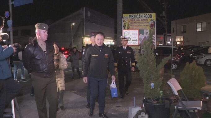 基地のまちで日米合同パトロール　年末年始の事件事故防止　繁華街で注意呼びかけ　山口・岩国|TBS NEWS DIG