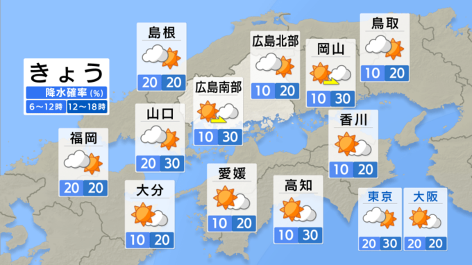 【きょう8/9(金) 広島天気】猛暑と天気の急変に注意　局地的に雷雨　|　RCC NEWS | 広島ニュース | RCC中国放送