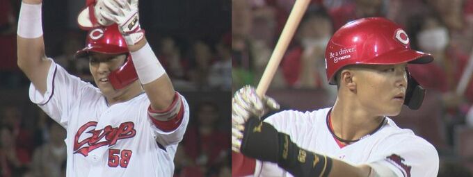 広島カープ　最終戦で若鯉躍動！　プロ初ヒットコンビ　仲田侑仁･内田湘大　|　RCC NEWS | 広島ニュース | RCC中国放送