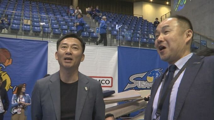「これ全て今Ｂリーグを引っ張ってる存在」Bリーグチェアマンが視察　島根スサノオマジックホーム最終節「青く染まった景色は圧巻」|TBS NEWS DIG