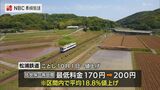 8年ぶり 松浦鉄道10月から運賃値上げ 区間内で平均18.8%値上げ 通勤・通学定期も | 長崎のニュース | 天気 | NBC長崎放送
