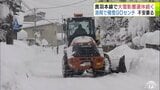 「投げても投げてもなくならない…」“ドカ雪”の青森市浪岡で積雪が一時90cmに…　浪岡駅ではJR奥羽本線の列車が雪を抱き込んで停車　始発から運転見合わせ　夕方に運転再開も上下線合わせて37本が運休|TBS NEWS DIG