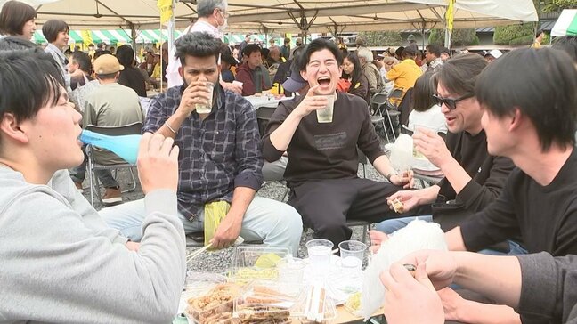 「天気予報」ソングのカラオケ大会も 八鹿酒造で春恒例 第31回なしか!祭 大分|TBS NEWS DIG