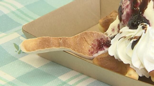 「プラスチック問題について知ってほしい」"食べられるスプーン″ 高校生が開発、学園祭で披露 山梨・甲府南高校|TBS NEWS DIG