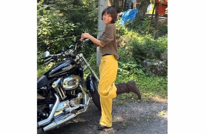 【 笠井海夏子 】 「昨日は819の日だったからバイク乗ってきたど」「久々に峠　走ったら、怖かったぁ」　愛車でツーリング|TBS NEWS DIG