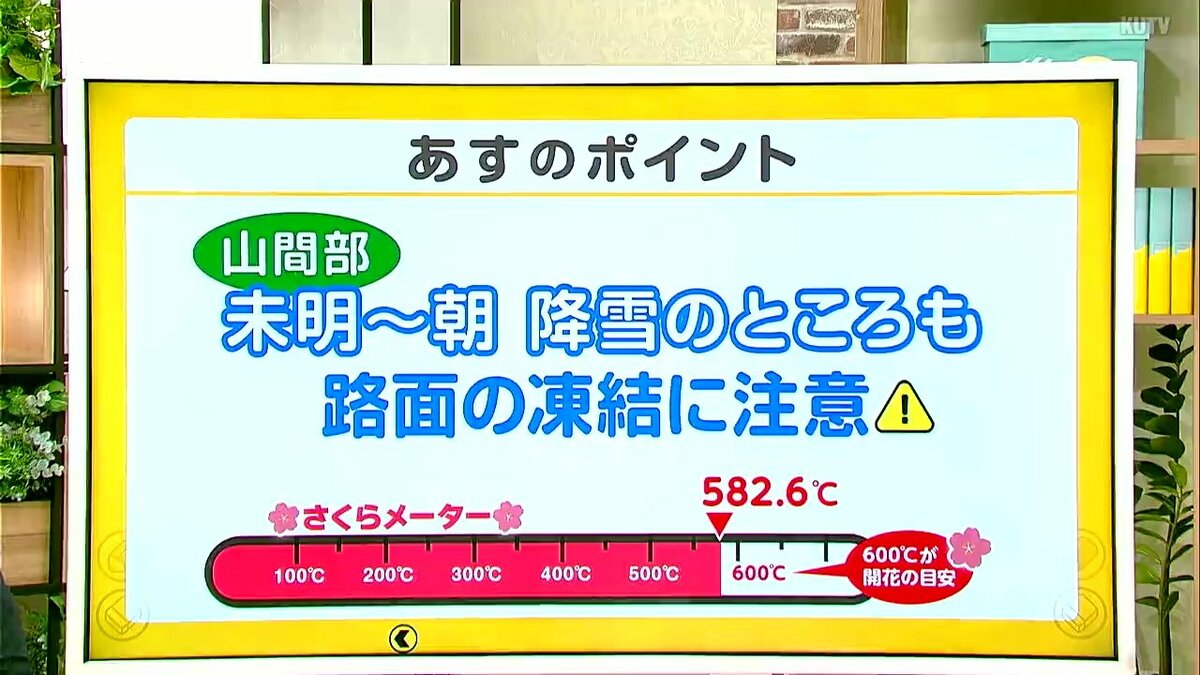 高知の天気　１０日　未明から朝にかけて山間部では降雪のおそれ　山岸拓気象予報士が解説