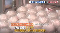 “物価の優等生”たまごの卸売価格が過去最高値を更新…鳥インフルエンザによる採卵鶏の殺処分は今シーズンすでに1200万羽以上で全採卵鶏の9％超に| TBS CROSS DIG with Bloomberg