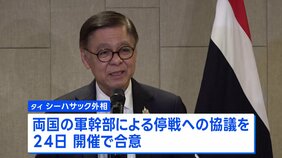タイとカンボジアの軍事衝突　停戦に向け両軍幹部が24日に協議へ|TBS NEWS DIG