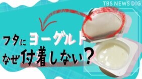 なぜ最近、ヨーグルトがフタにべっとりつかないのか　“蓮の葉”から生まれた画期的変化|TBS NEWS DIG