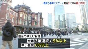 春闘が事実上スタート 連合“3年連続で5%以上”目標 経団連「ベア実施の検討を賃金交渉のスタンダード」|TBS NEWS DIG