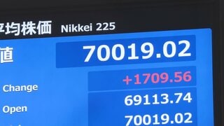 【速報】日経平均株価、7万円台回復　約3か月ぶり　米早期追加利上げ観測後退で　AI･半導体関連中心に買い注文広がる| TBS CROSS DIG with Bloomberg