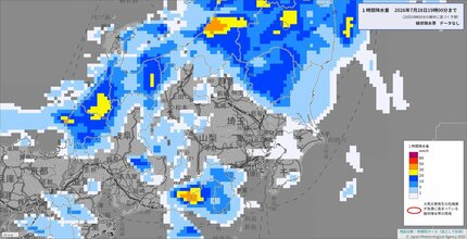 関東北部で1時間60ミリの非常に激しい雨予想 きょう28日昼過ぎから大雨
