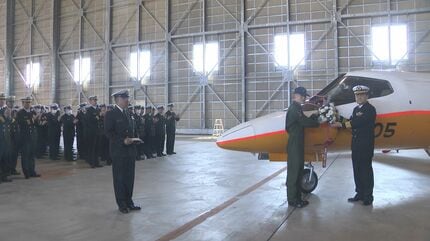 海自訓練支援機U36Aが37年の歴史に幕…感謝の気持ち込め機体に