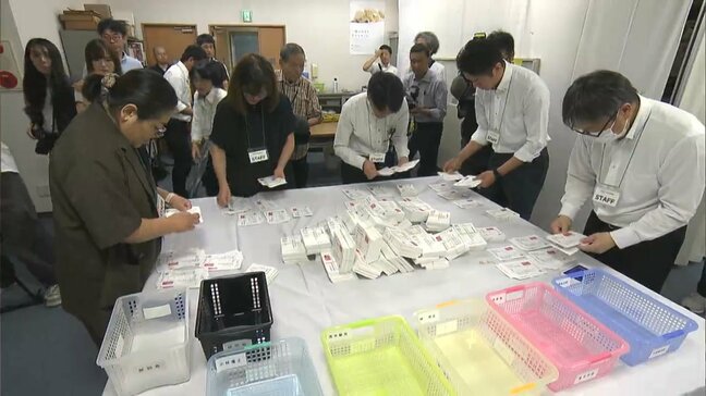 自民党総裁選挙 岡山・香川の県連でも開票作業進む 午後1時から国会議員の投票|TBS NEWS DIG