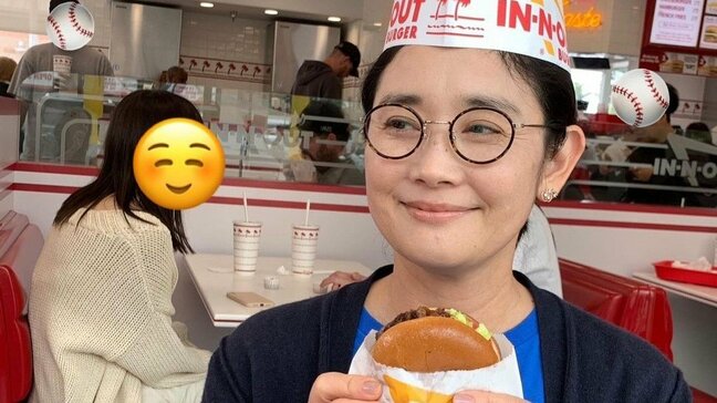 【石田ひかり】ドジャース地区優勝を生観戦「まさかのプラチナチケット」大谷翔平選手の好きなバーガーにご満悦|TBS NEWS DIG