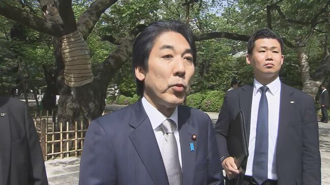 【速報】城内経済財政政策担当大臣が靖国神社参拝　高市内閣の閣僚では今回初めて|TBS NEWS DIG