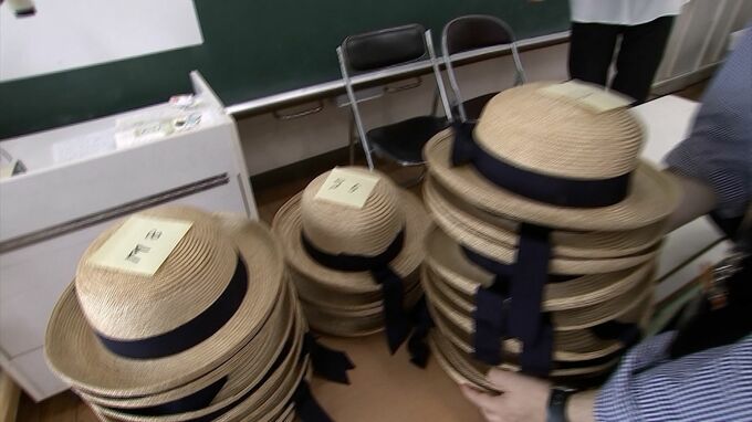 小学1年生に麦わら帽子のプレゼント「かくれんぼの時に使いたい」　地元で帽子を製造する会社が寄贈【岡山】　|　岡山・香川のニュース | 天気 | RSK山陽放送
