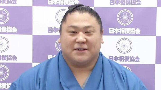 小結・若隆景「妻がタイを買ってきて予行練習で写真撮らされました（笑）」幕下転落から再起、2度目の優勝【一夜明け会見】|TBS NEWS DIG