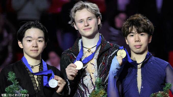 鍵山優真が銀メダル、佐藤駿は銅で初の表彰台入り！王者マリニン“異次元構成”で2連覇【GPファイナル】|TBS NEWS DIG