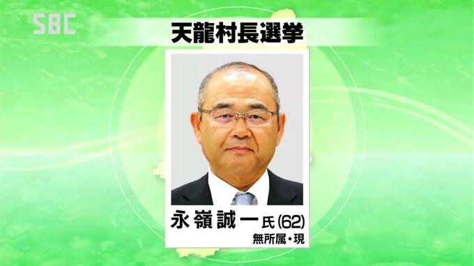 天龍村長選挙が告示　3期目を目指す現職が立候補　|　SBC NEWS | 長野のニュース | SBC信越放送
