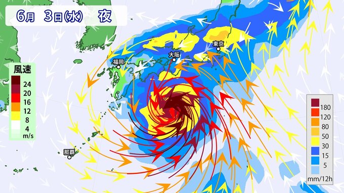 【台風6号発生へ】6月初旬に日本接近のおそれ　南海上に｢熱帯低気圧｣24時間以内に台風へ　発達しながら北上か　大雨への備えを　※雨と風シミュレーション（27日午前8時更新）　|　RCC NEWS | 広島ニュース | RCC中国放送