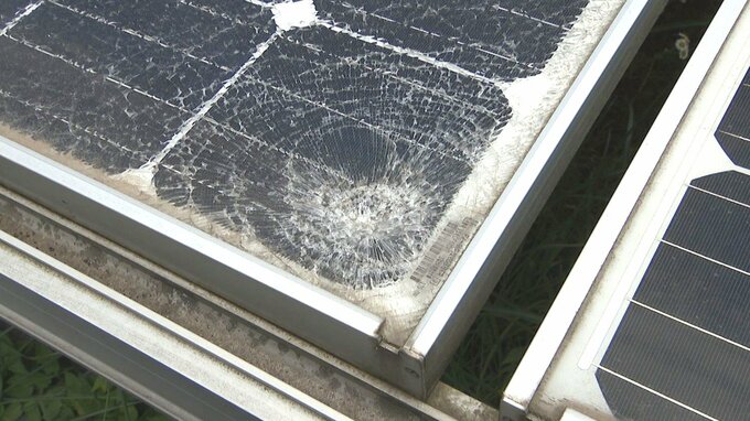 ソーラーパネル百数十枚が割られる　鈍器を使用か　宇佐市と杵築市の太陽光発電所　大分　|　大分のニュース｜OBS NEWS｜大分放送