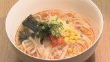 和風出汁に洋風トマトソース「高島トマトうどん」甘くて濃厚な規格外のトマト活用 | 長崎のニュース | 天気 | NBC長崎放送