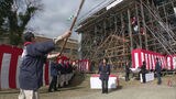 福岡城　潮見櫓復元工事の上棟式　|　福岡のニュース｜RKB NEWS｜RKB毎日放送