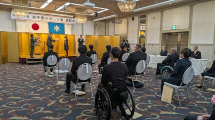 伊藤ふたば選手、北謙信選手、今野桃果選手などが表彰受ける 「岩手県