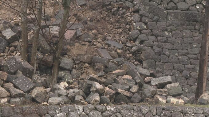 地震で崩落被害の金沢城公園の石垣 修復完了まで15年の見通し 　|　石川県のニュース｜MRO北陸放送