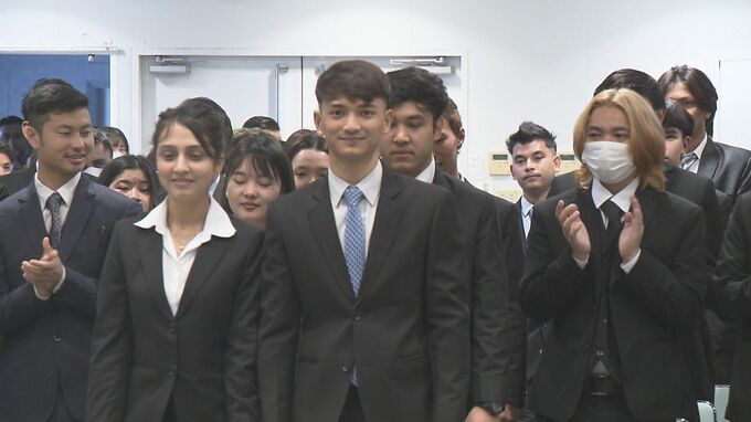 明日香日本語学校で卒業式　留学生105人が新たな一歩　大分　|　大分のニュース｜OBS NEWS｜大分放送