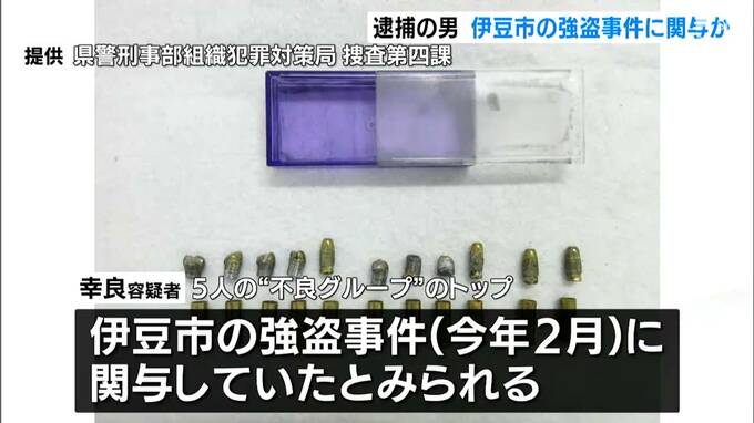 伊豆市の強盗事件に関与か  ペン型拳銃所持容疑などで逮捕の男 ほかの犯罪に関与の可能性も＝静岡県|TBS NEWS DIG