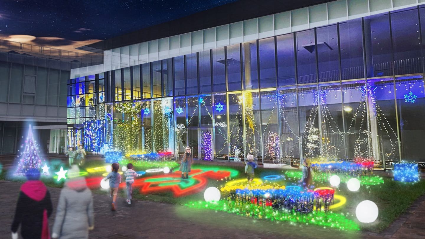 約1.6万球の光が冬の園内を彩る「ガーデンイルミネーションIN西大寺