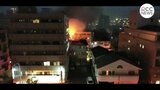 建物から炎や煙で騒然　広島市中区舟入南の店舗兼住宅で火事|TBS NEWS DIG