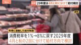食料品の消費税1%終了時の2029年4月 中低所得者に政府が給付検討 負担感和らげる狙いで前倒し支給か|TBS NEWS DIG