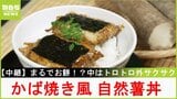 お餅以上にお餅！？"山のうなぎ"自然薯をすりおろして"かば焼き風"の丼に！強い粘り＆高栄養価　大阪・熊取町【川地洋平の最旬！丼マン】|TBS NEWS DIG