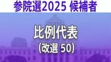 【参議院選挙2025】あなたの街の候補者は？顔写真一覧を見る【比例代表】|TBS NEWS DIG