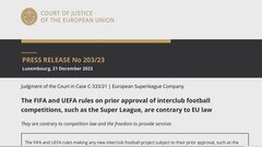 サッカー強豪クラブ「スーパーリーグ」阻止は競争法違反　EU司法裁判所| TBS CROSS DIG with Bloomberg